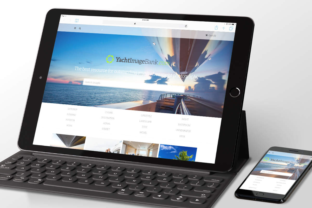 Yacht Image Bank Website